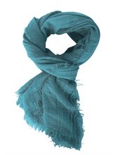Load image into Gallery viewer, Boho Scarf - Turquoise
