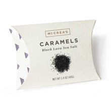 Load image into Gallery viewer, Caramels Pillow Box - Black Lava Sea Salt, Case of 6
