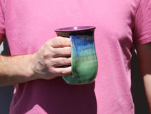 Load image into Gallery viewer, The Original Handwarmer Mug: Sandy Beach / Right Hand
