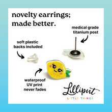 Load image into Gallery viewer, Seagull &amp; French Fries Earrings // Funny Earrings
