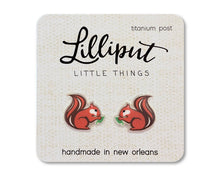 Load image into Gallery viewer, Red Squirrel Earrings // Fall Earrings
