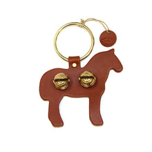Load image into Gallery viewer, Designer Door Chimes - Draft Horse: Black / Brass
