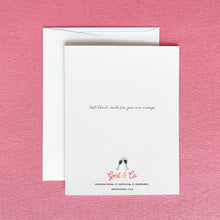 Load image into Gallery viewer, Cheers to the Happy Couple Wedding Greeting Card
