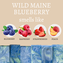 Load image into Gallery viewer, Wild Maine Blueberry Vegan Handmade Bar Soap - 4oz
