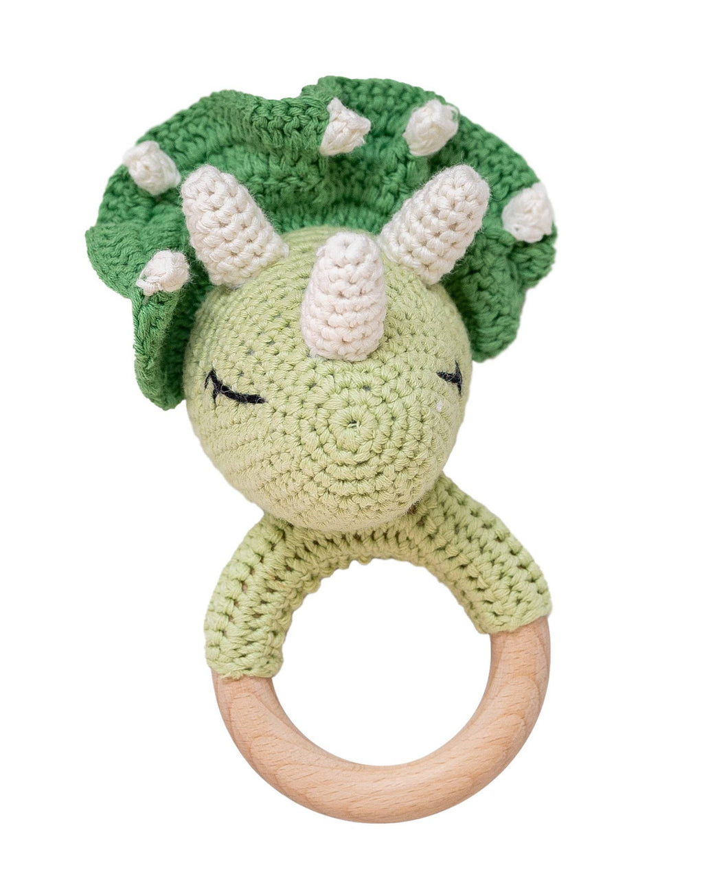 Animal Hand Crochet Rattles - Classic Collection: Dinosaur