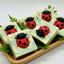 Load image into Gallery viewer, Ladybug Handmade Soap Bar for Kids VEGAN COLD PROCESS
