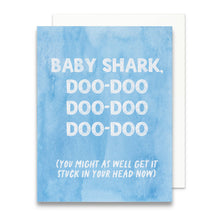 Load image into Gallery viewer, Baby Shark Greeting Card | Funny Baby Shower Card
