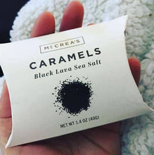 Load image into Gallery viewer, Caramels Pillow Box - Black Lava Sea Salt, Case of 6
