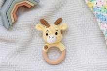 Load image into Gallery viewer, Giraffe Hand Crochet Rattle
