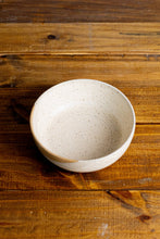 Load image into Gallery viewer, Handmade wide low bowl- ceramic rice bowl : Speckled mint
