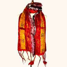 Load image into Gallery viewer, Sari Collage Scarf: Light Gray
