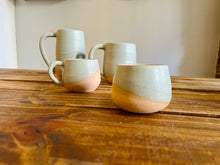 Load image into Gallery viewer, Handmade Criss-Cross Espresso Mug/Tea Cup: Buff mint
