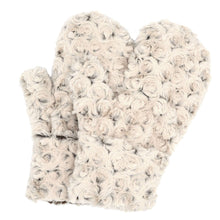 Load image into Gallery viewer, Faux Fur Handmade Women's Mittens: Cozy Cable in Ash / Faux Fur 100% Polyester / Mittens
