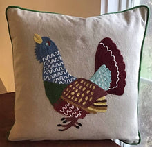Load image into Gallery viewer, Pillow Applique/Embo 16" Mountain Bird Capercaillie

