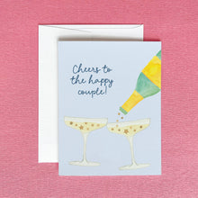 Load image into Gallery viewer, Cheers to the Happy Couple Wedding Greeting Card
