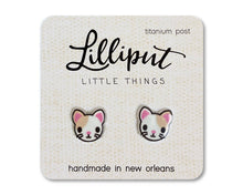 Load image into Gallery viewer, Kitty Cat Earrings : Black
