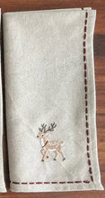 Load image into Gallery viewer, Napkins Embroidered Holiday SET OF 4
