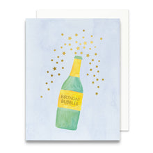 Load image into Gallery viewer, Birthday Bubbles Greeting Card | Champagne Birthday Card
