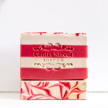 Load image into Gallery viewer, Candy Cane &amp; Alpine Handmade Christmas Soap Gift Box - 8oz
