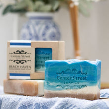 Load image into Gallery viewer, Beach Haven Customizable Summer Handmade Bar Soap - 4oz
