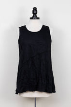 Load image into Gallery viewer, Crinkle Tank Black FALL : Black / Medium

