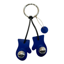 Load image into Gallery viewer, Designer Door Chimes - Mittens: Red / Brass
