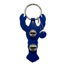 Load image into Gallery viewer, Designer Door Chimes - Lobster: Blue / Brass
