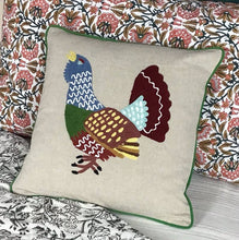 Load image into Gallery viewer, Pillow Applique/Embo 16" Mountain Bird Capercaillie
