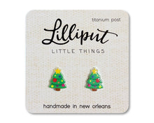Load image into Gallery viewer, Christmas Tree Earrings
