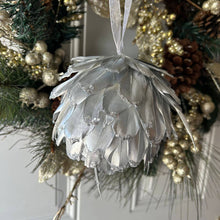 Load image into Gallery viewer, Metallic Silver Christmas Ornament
